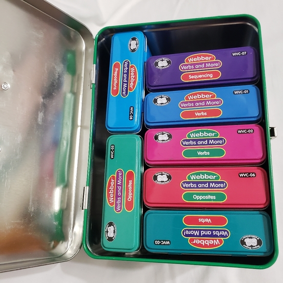 Webber Verbs & More Speech Language Pathology Therapy Cards Game Set & Storage - Picture 7 of 8